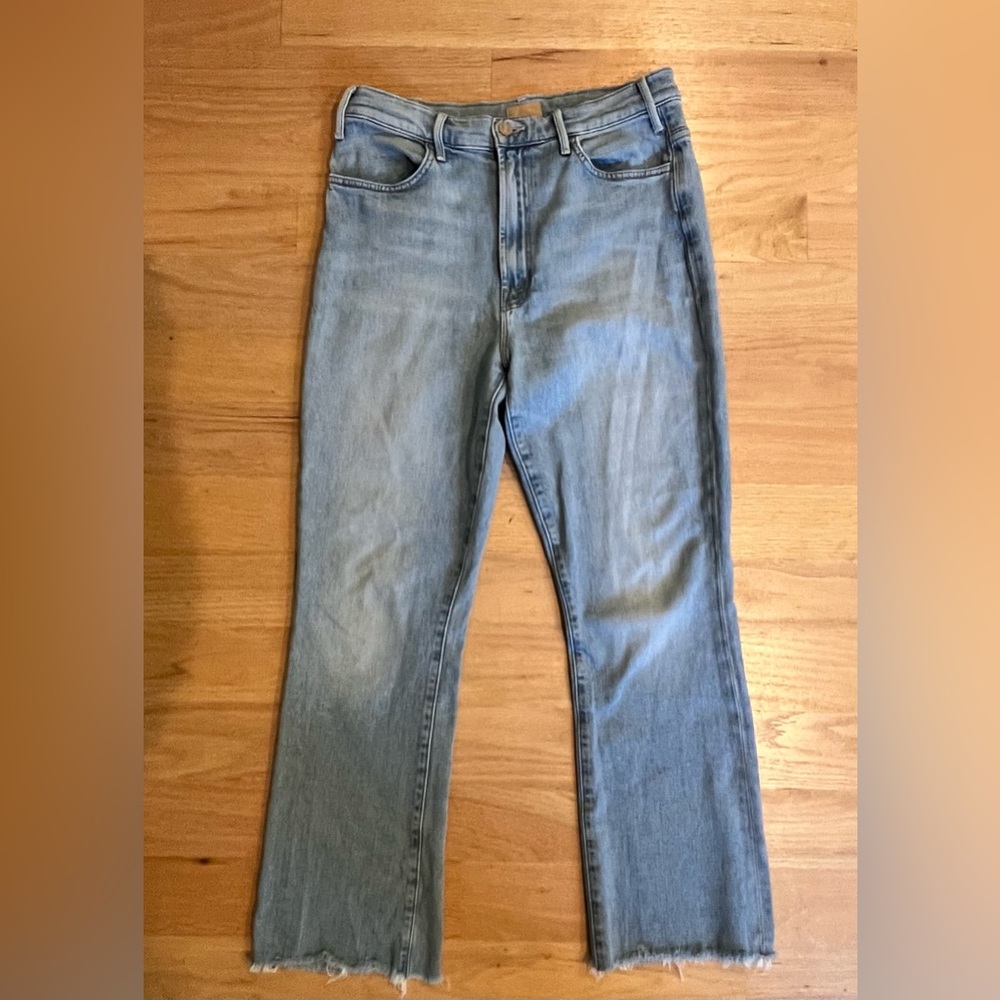 Mother Denim Hustler Ankle Fray size 30